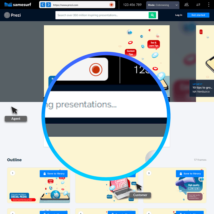 Samesurf Features - Session Recording